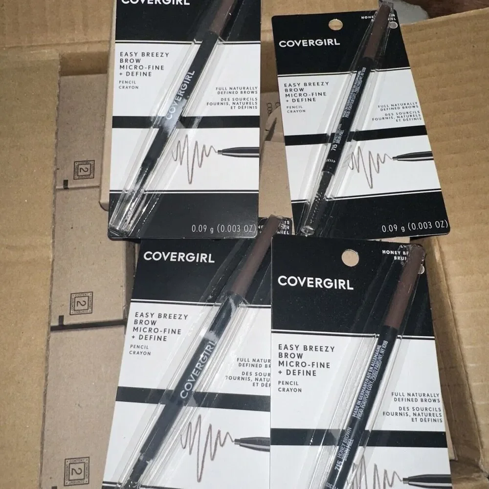 4 Covergirl Easy Breezy Brow Micro-Fine + Define Pencil #715 HONEY BROWN